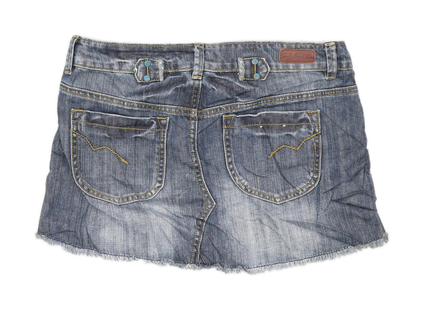 Gul Surf Co Womens Size W28 Denim Blue Skirt (Regular)