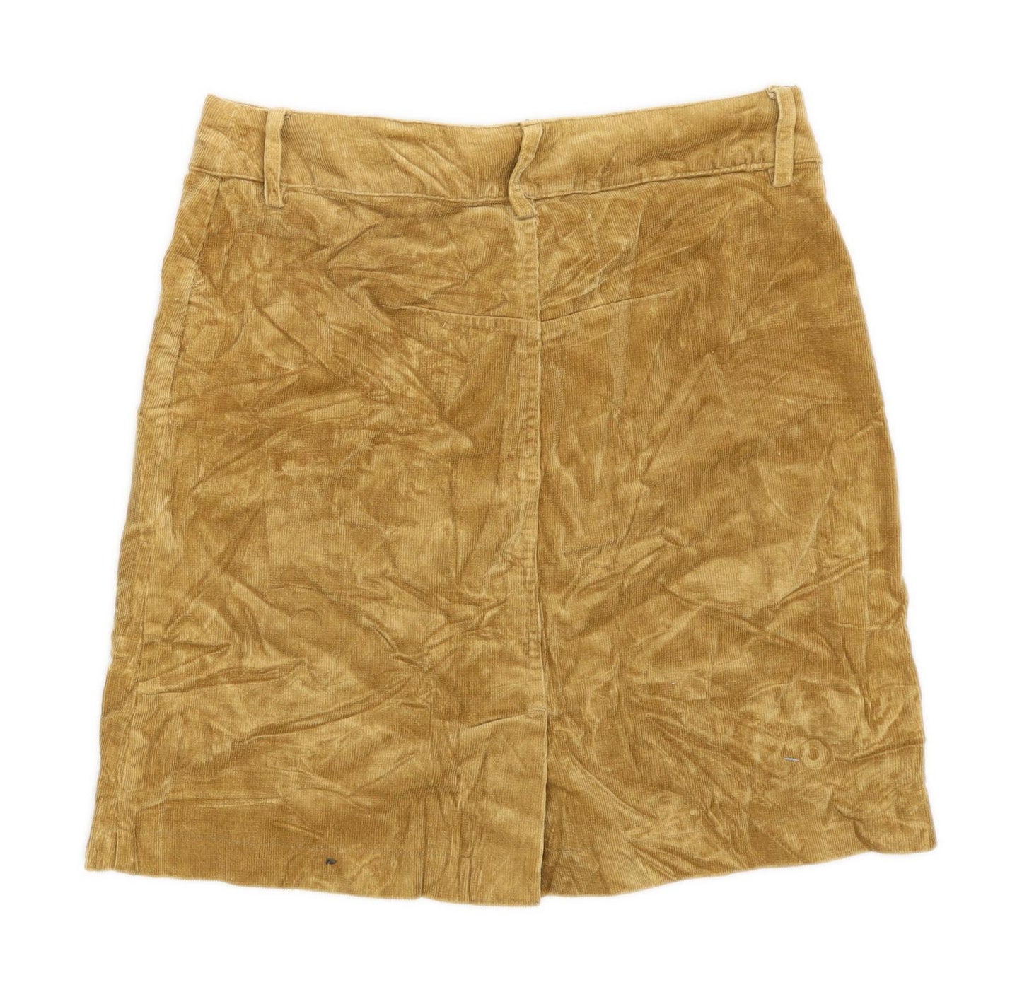 Oviesse Womens Size W28 Corduroy Gold Skirt (Regular)