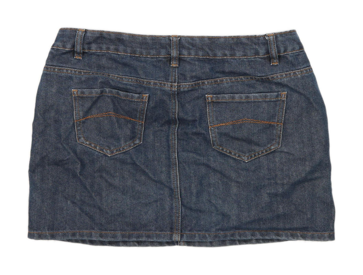 George Womens Size 12 Denim Blue Skirt (Regular)