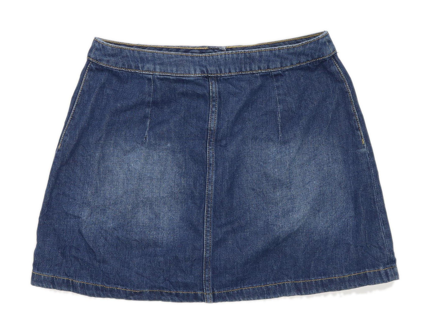 H&M Womens Size W30 Denim Blue Skirt (Regular)