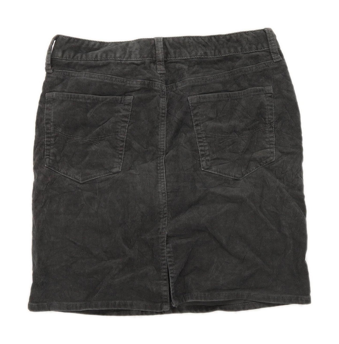 Gap Womens Size 6 Corduroy Blend Grey Skirt (Regular)