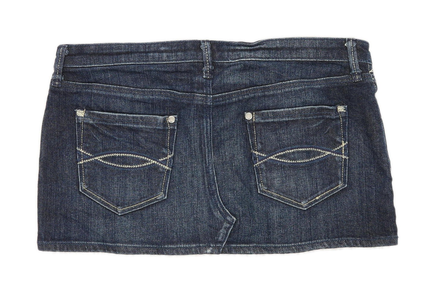 Abercrombie & Fitch Womens Size W30 Cotton Blend Blue Skirt (Regular)