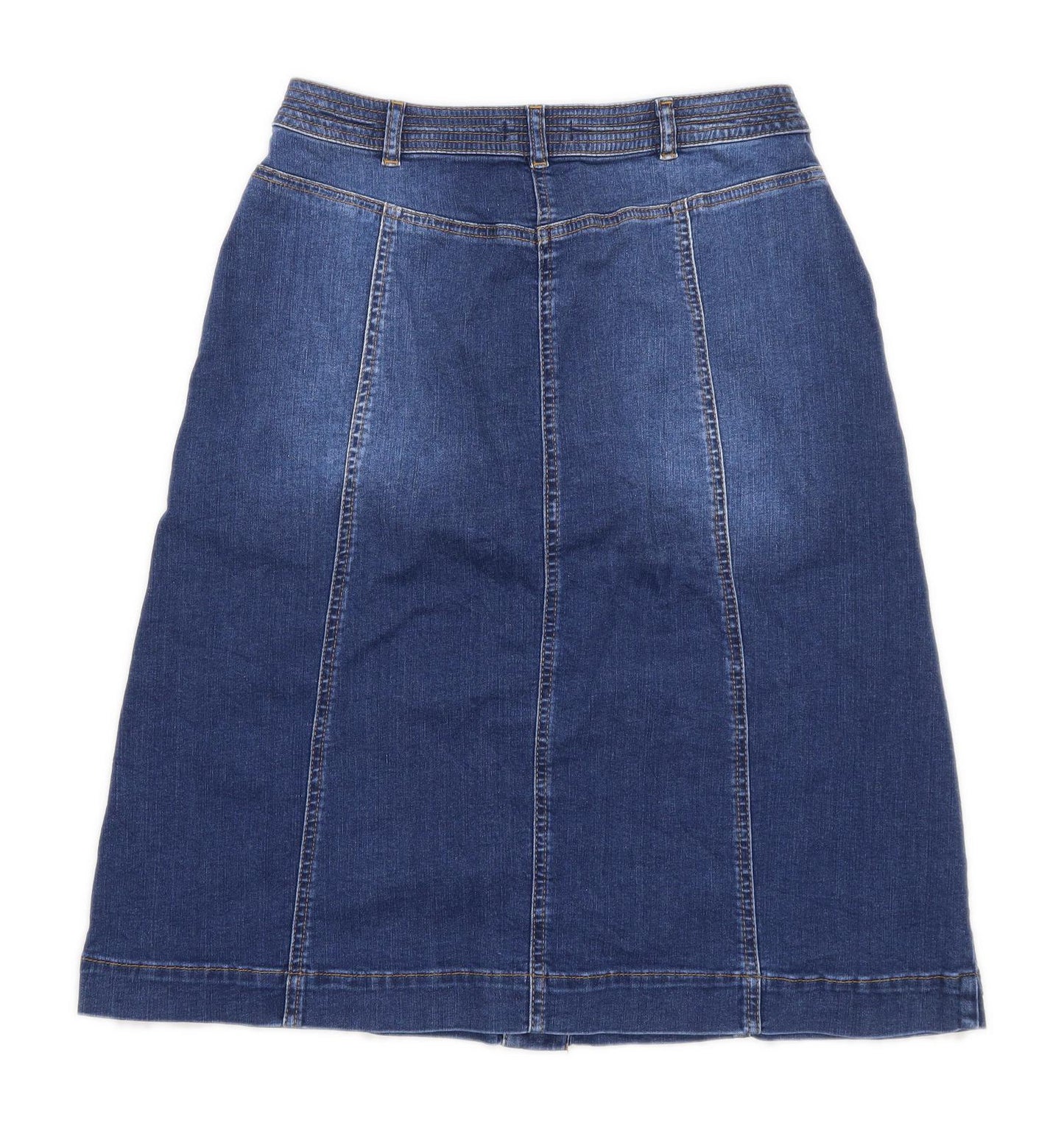 Blue 73 Womens Size 8 Denim Blue Skirt (Regular)