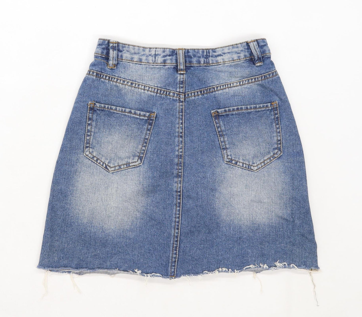 Denim Co Womens Size 4 Denim Blue Skirt (Regular)