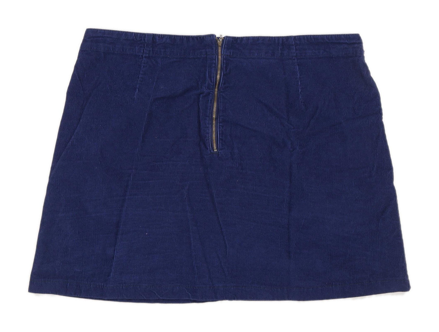 F&F Womens Size 20 Corduroy Textured Blue Skirt (Regular)