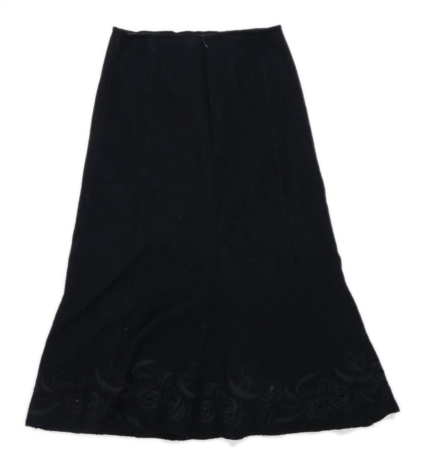 Alex & Co Womens Size 10 Wool Blend Black Skirt (Regular)