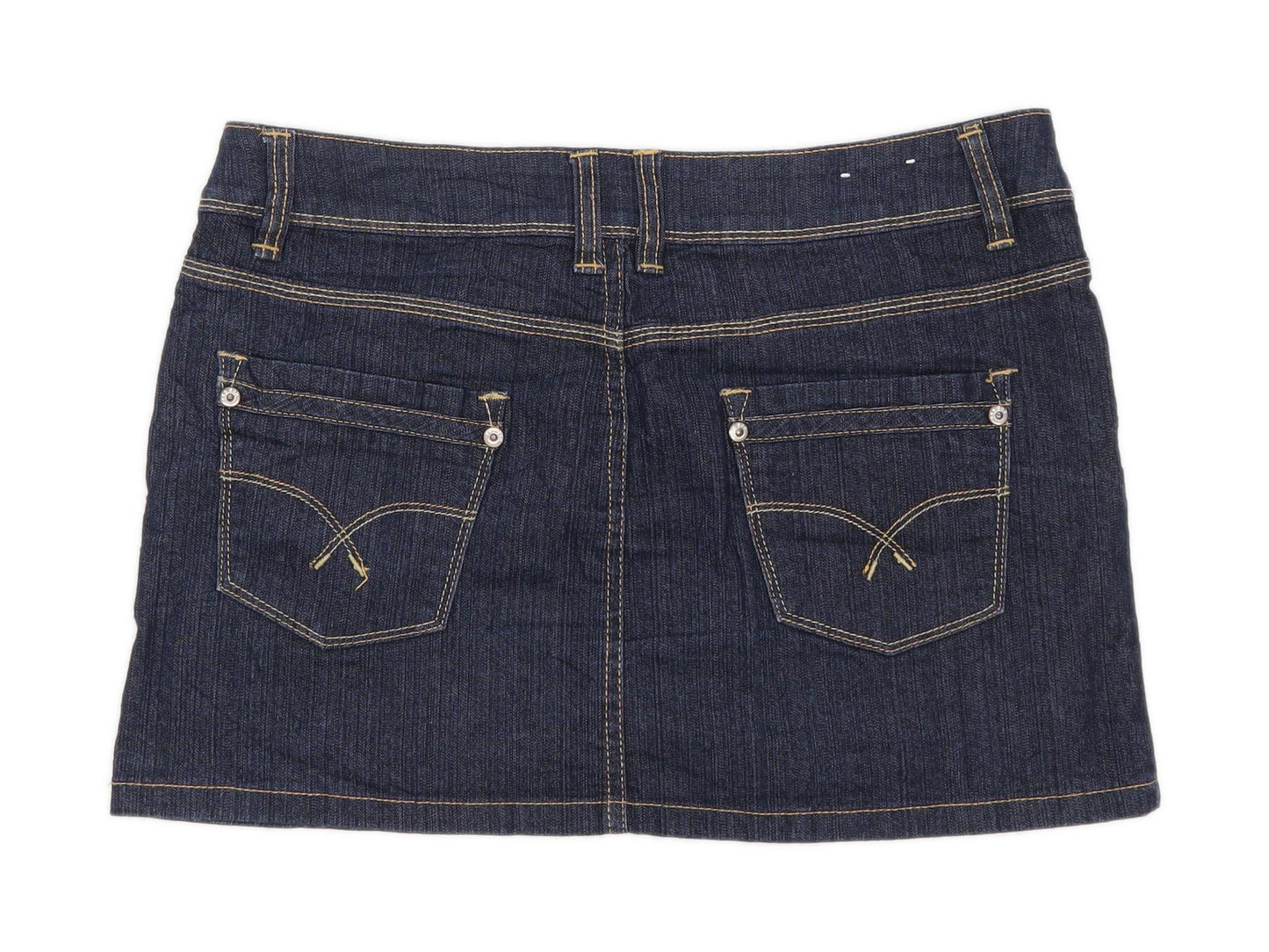 New Look Womens Size 10 Denim Blue Skirt (Regular)