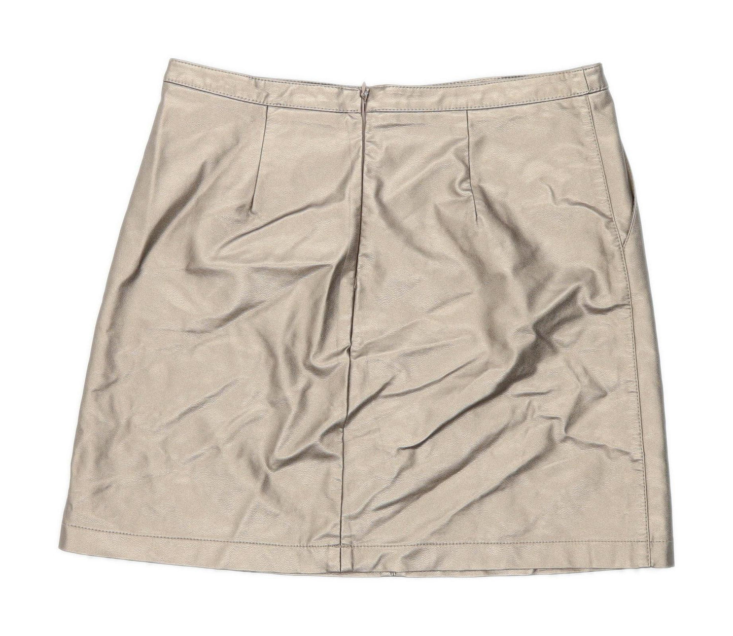 Papaya Womens Size 10 Gold Skirt (Regular)