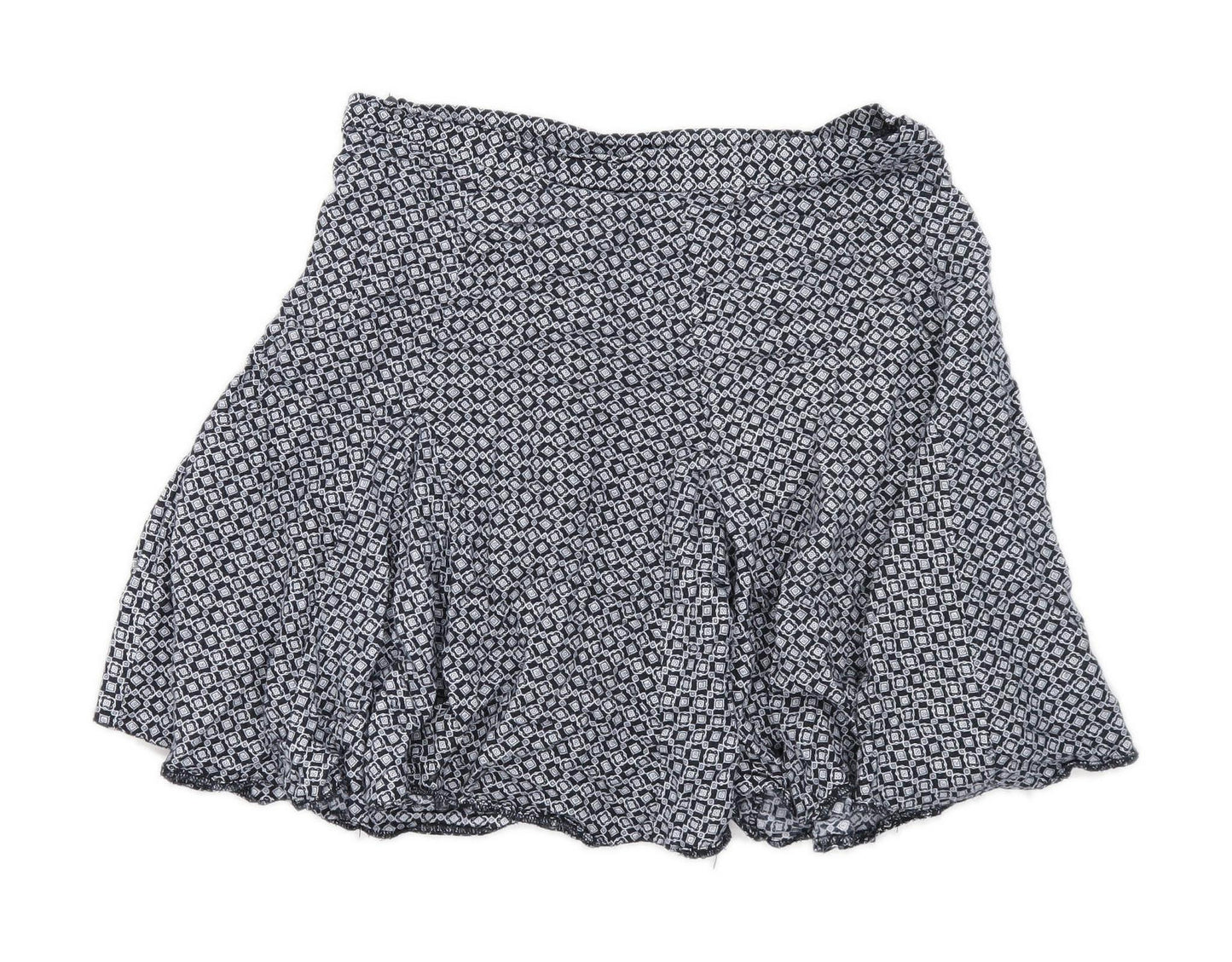 Cooperative Womens Size W26 Cotton Blend Black Flare Skirt (Regular)