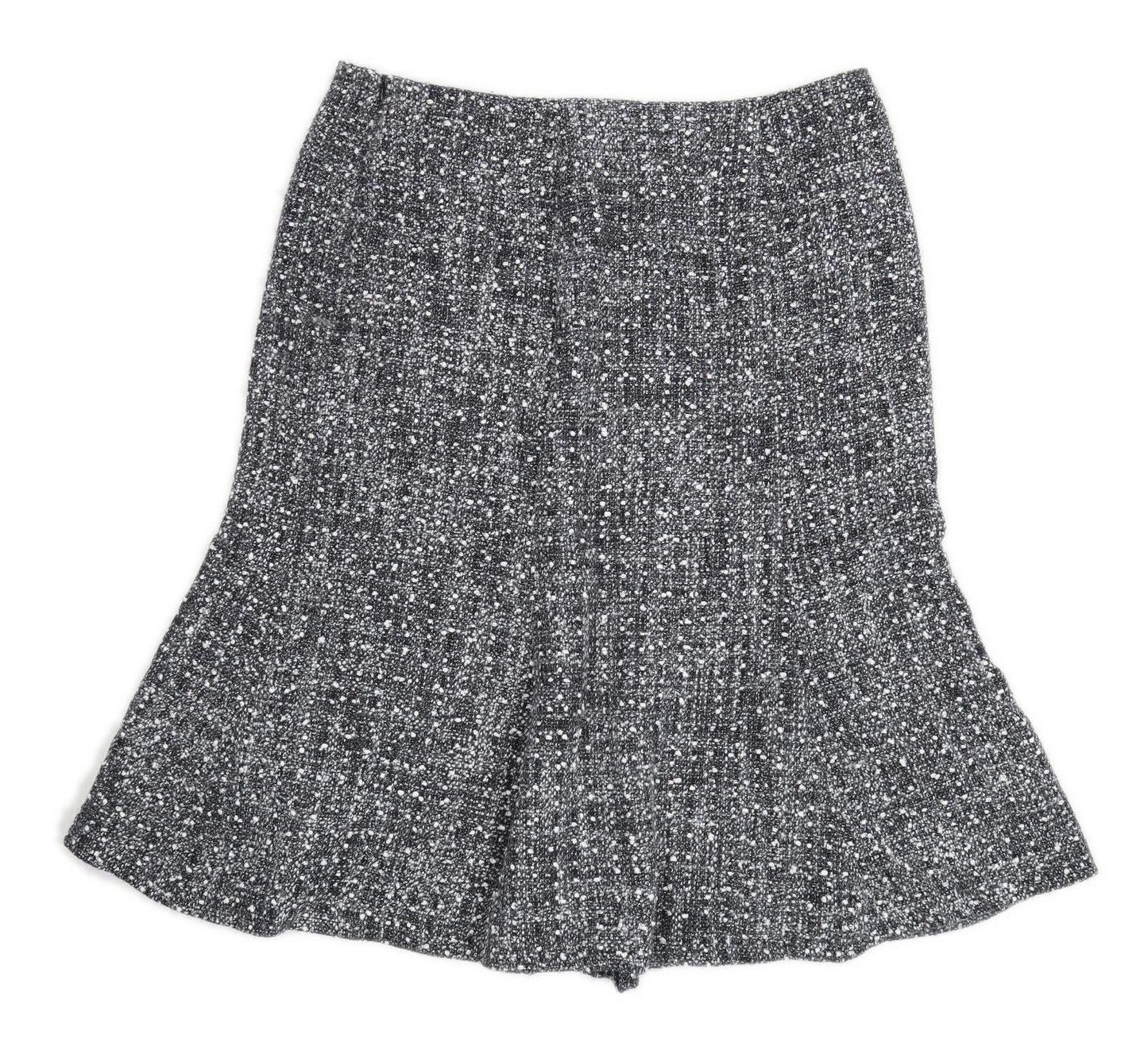 Alex & Co Womens Size 20 Wool Blend Grey Skirt (Regular)