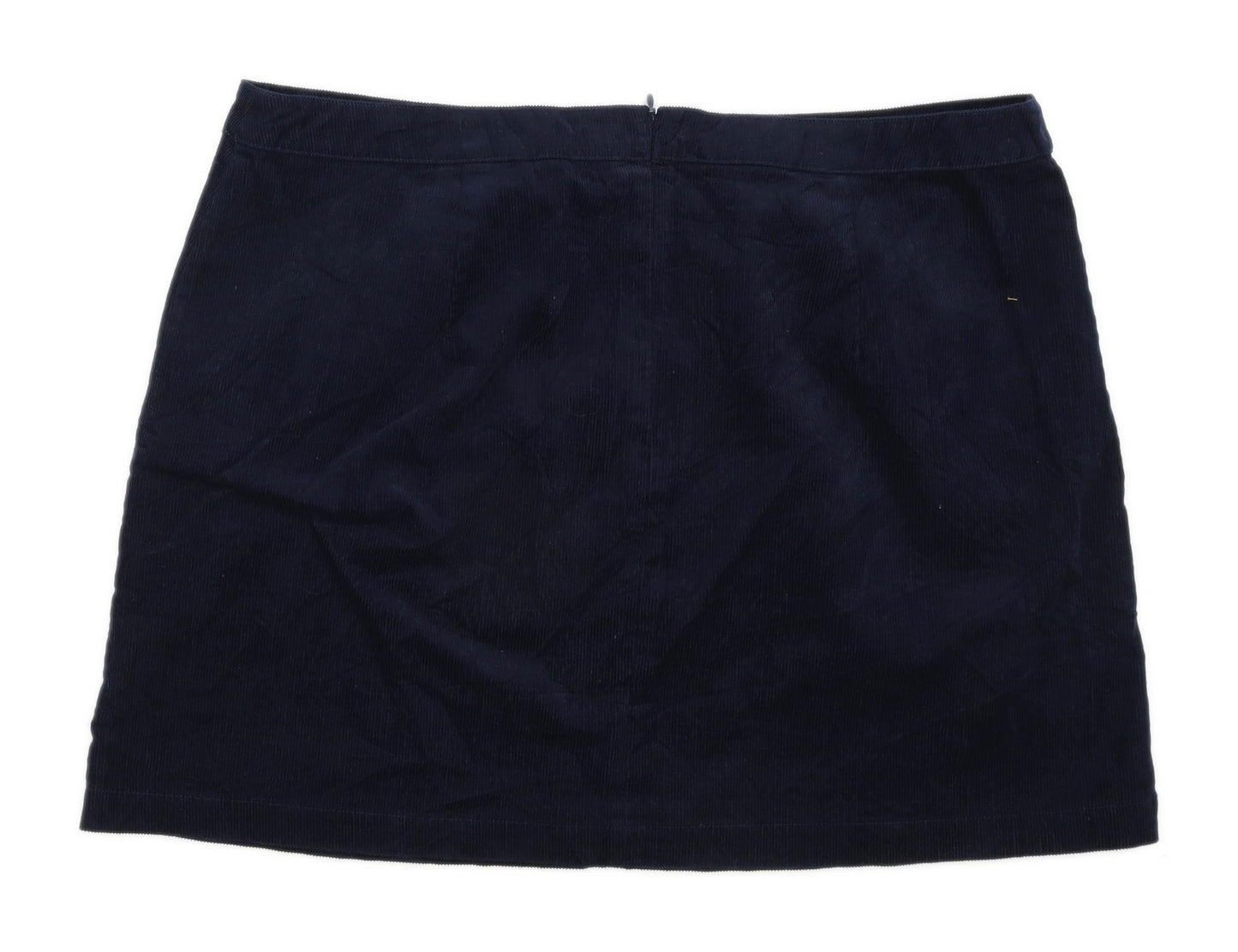 Oasis Womens Size 20 Corduroy Blue Skirt (Regular)