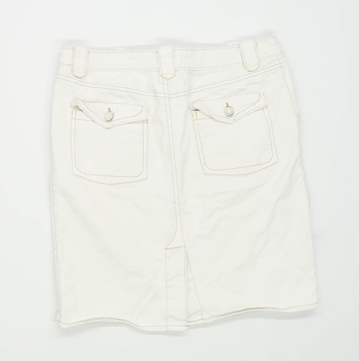 American Eagle Womens Size W32 Denim White Skirt (Regular)
