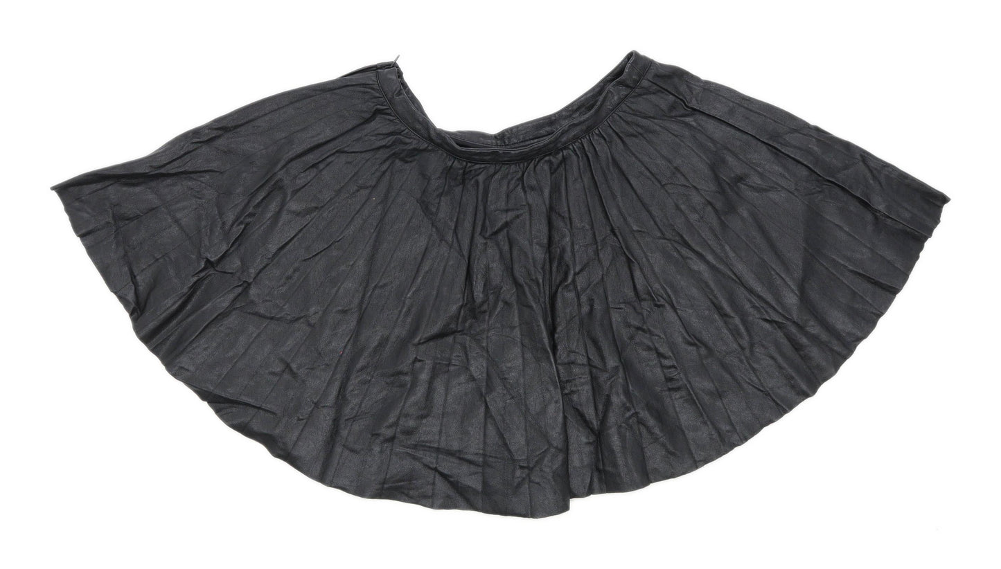 H&M Womens Size 10 Imitation Blend Black Skirt (Regular)