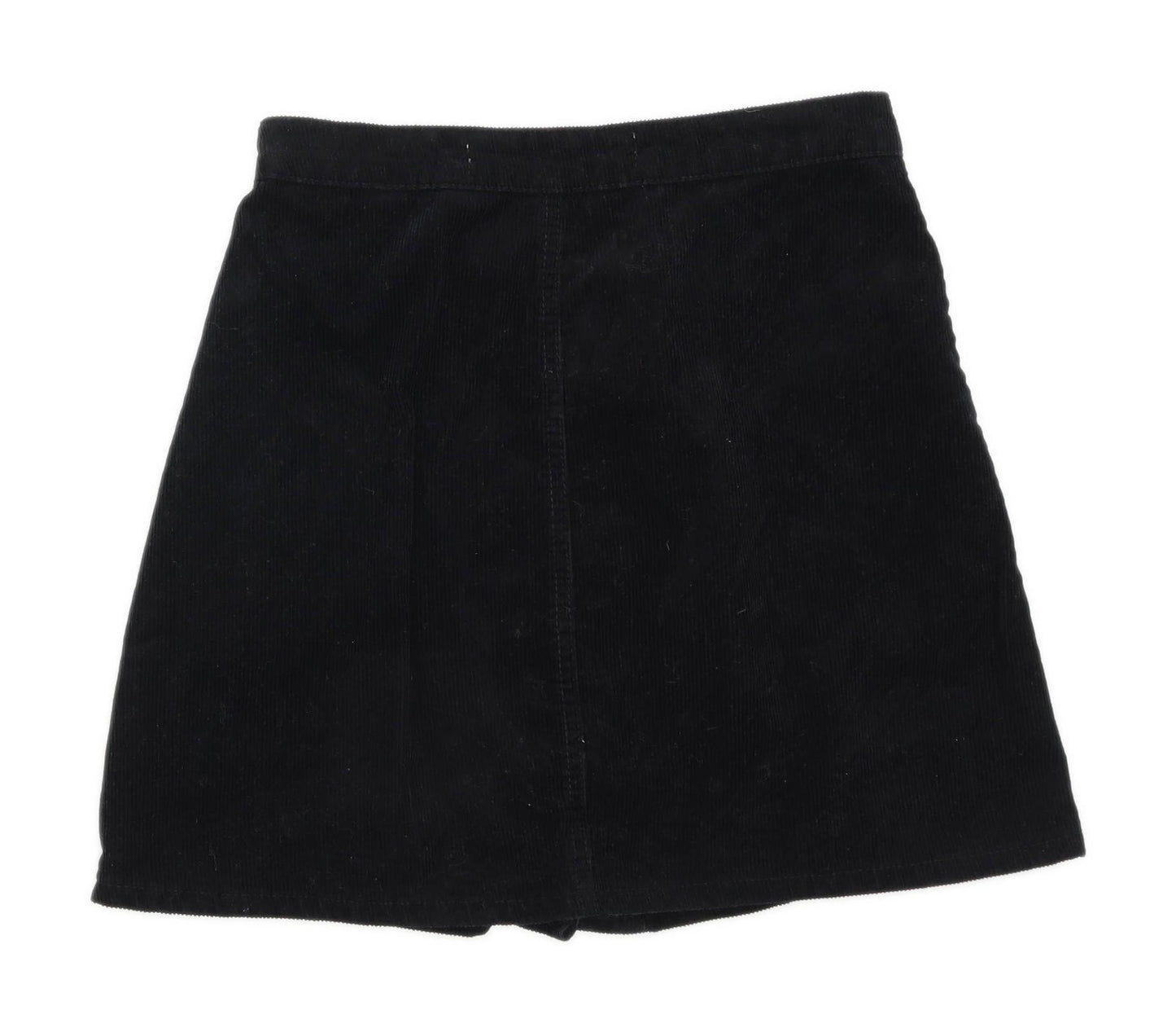 Denim Co Womens Size 10 Corduroy Black A-Line Skirt (Regular)