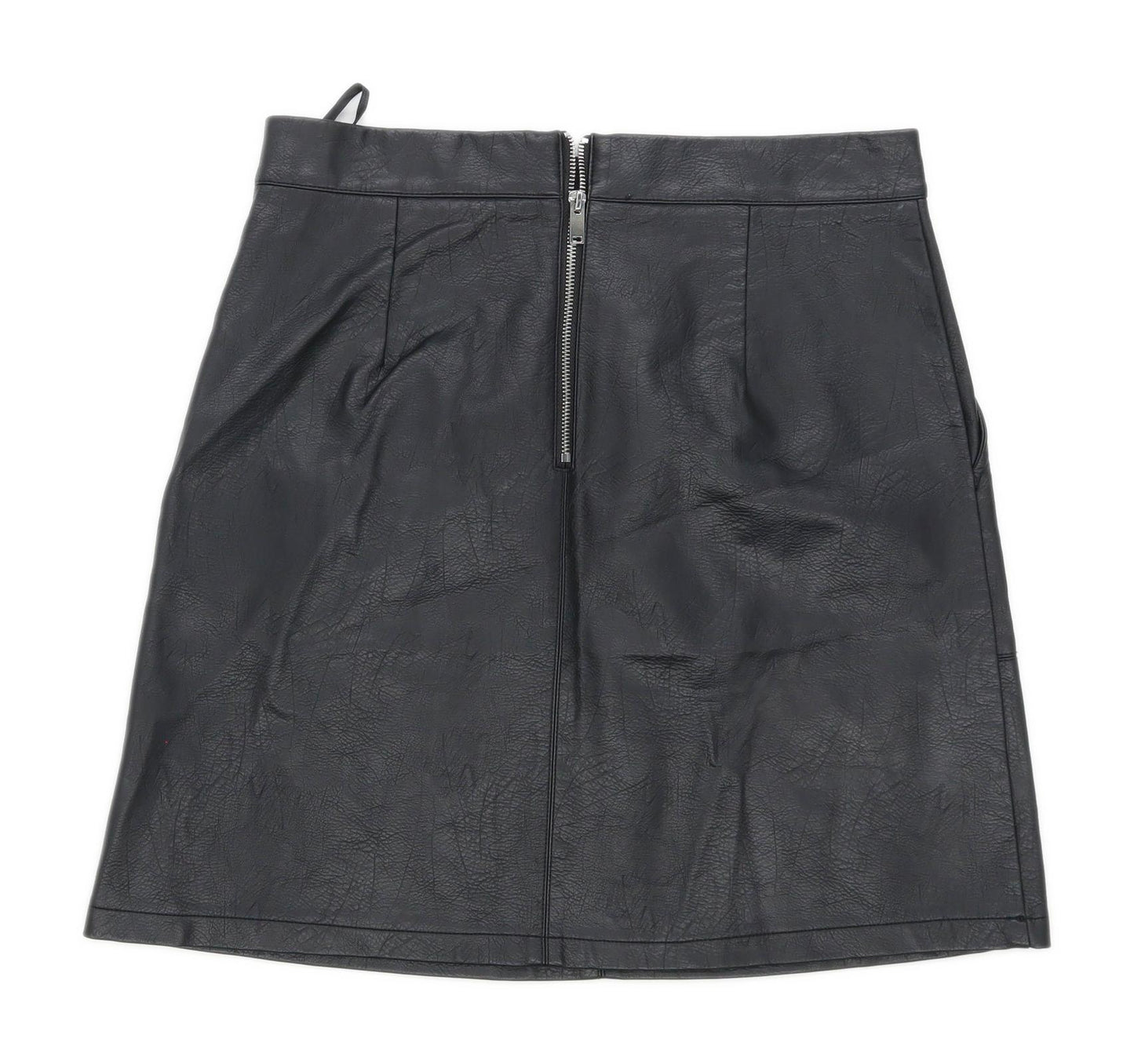 Only Womens Size W32 Imitation Blend Black A-Line Skirt (Regular)