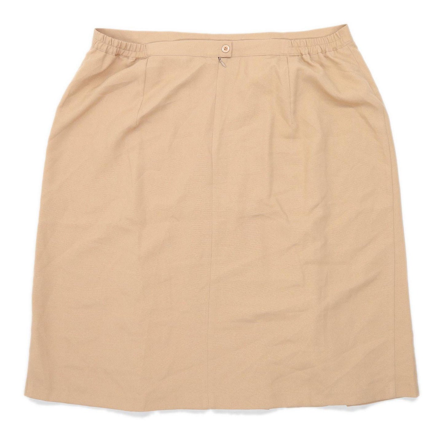 Afibel Womens Size 24 Beige Pleated Skirt (Regular)