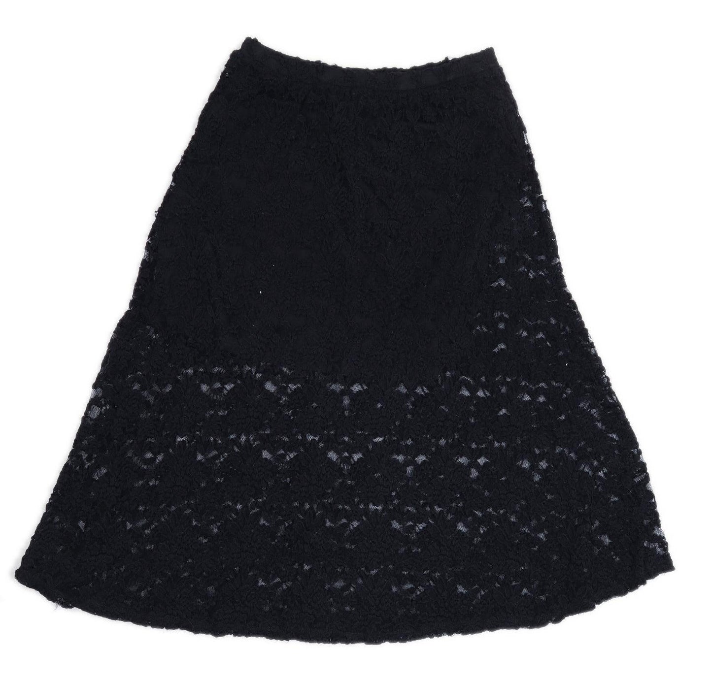 Asos Womens Size 8 Black Long Lace Skirt Skirt (Regular)