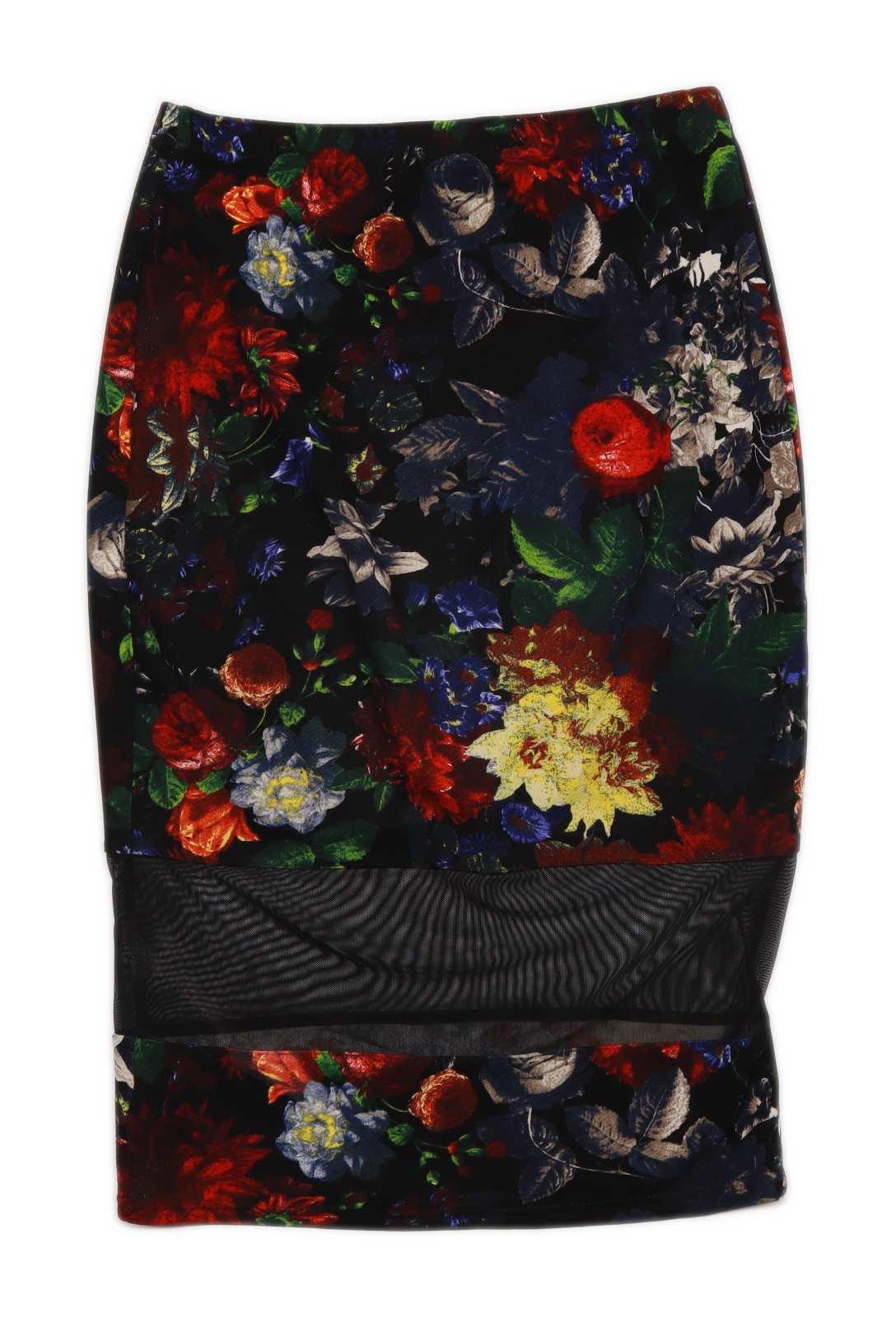 Atmosphere Womens Size 8 Floral Multi-Coloured Skirt (Regular)