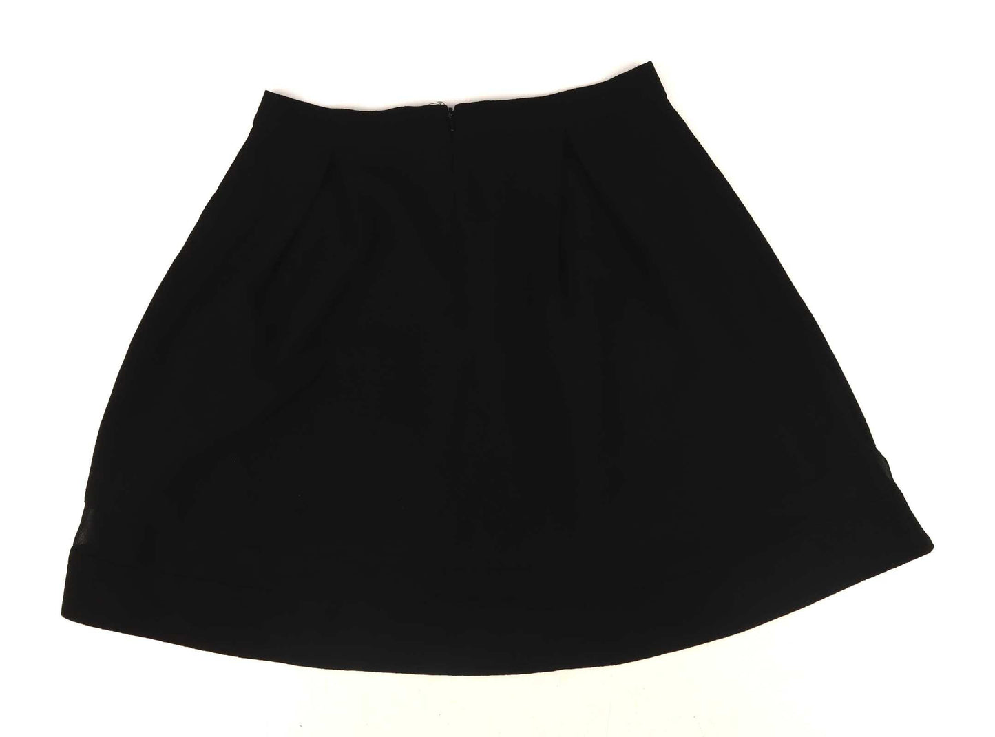 Firetrap Womens Size S Textured Black Skater Skirt (Regular)