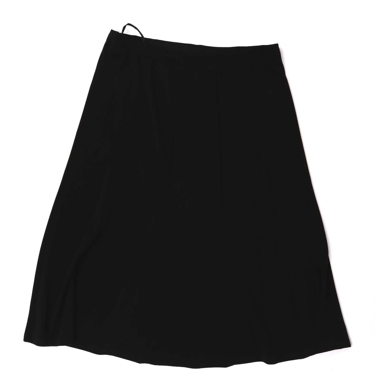Preworn Womens Size 12 Black Pleated Skirt (Regular)