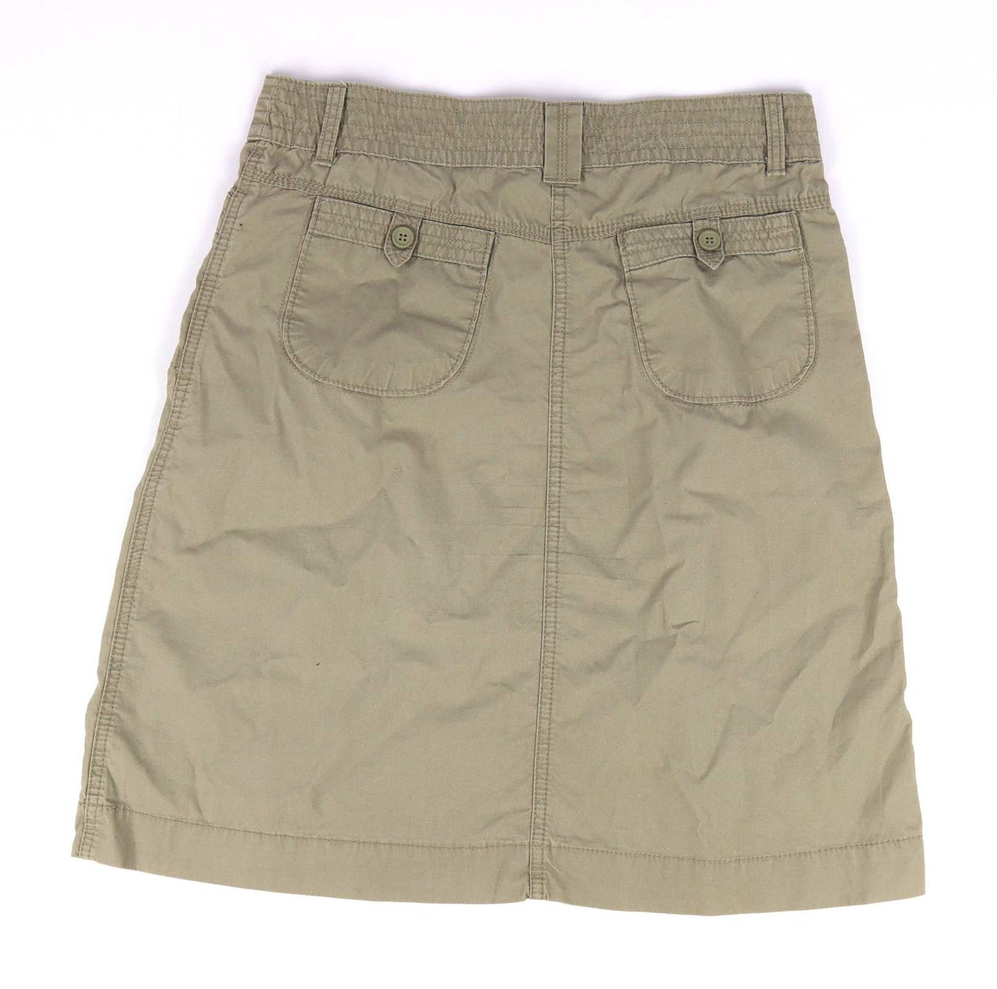 Marks & Spencer Womens Size 10 Brown Cotton Skirt (Regular)