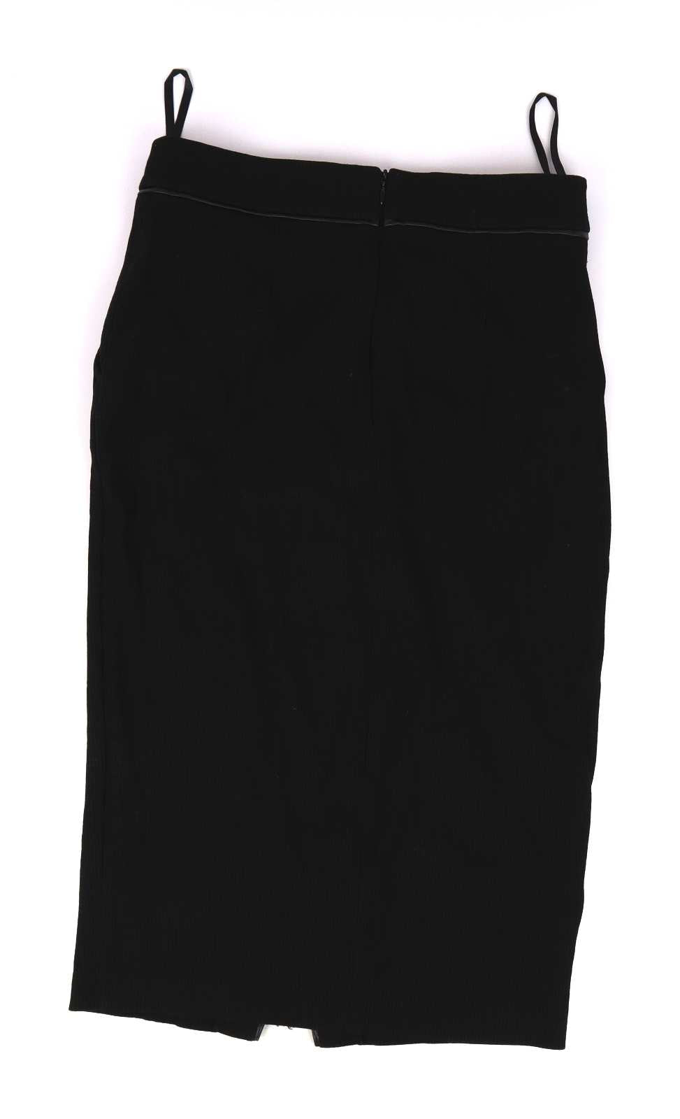 F&F Womens Size 8 Black A-Line Skirt (Regular)