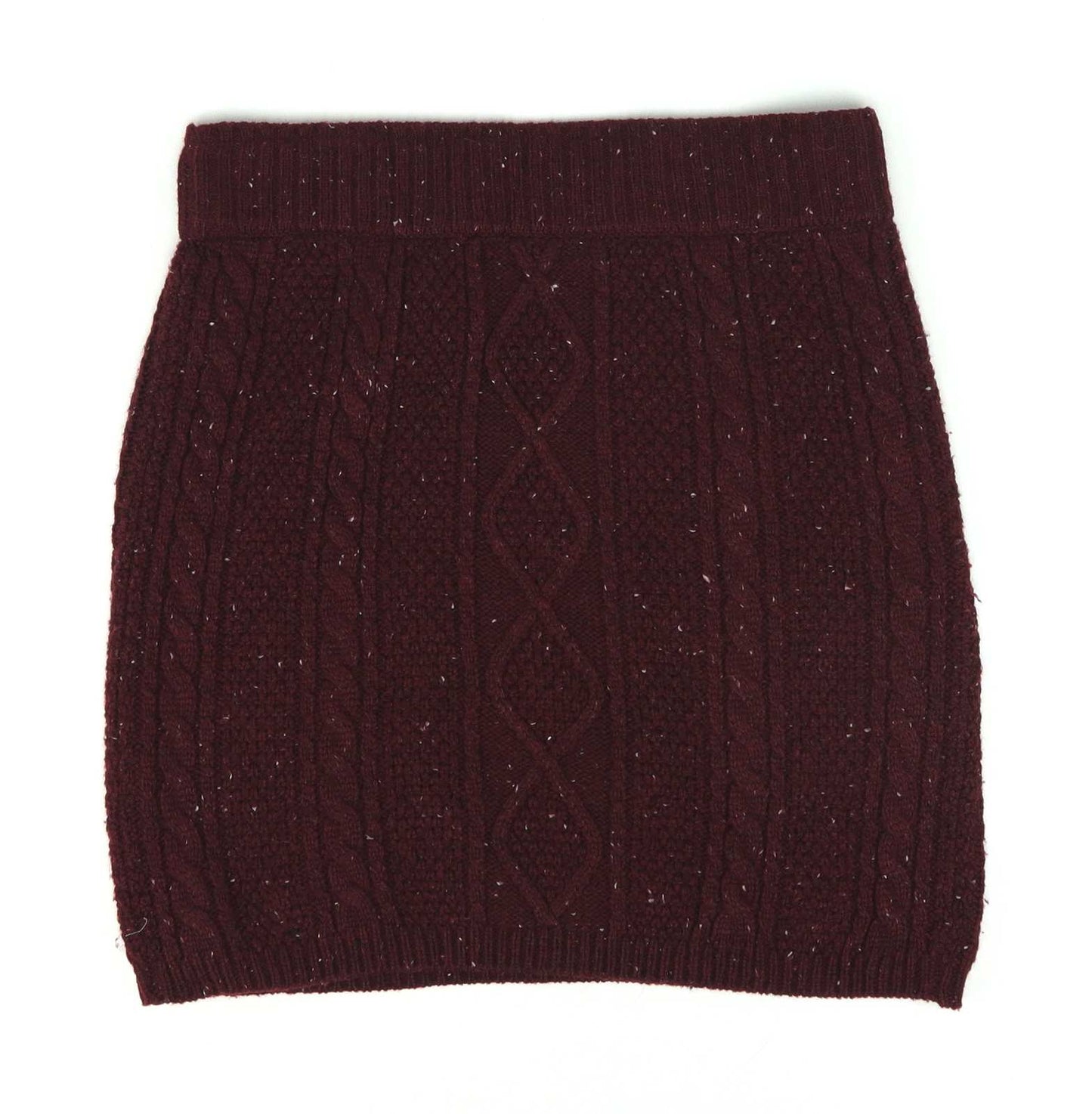 Atmosphere Womens Size 10 Red Textured Skirt (Regular)