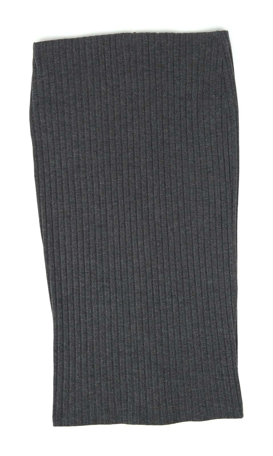 Forever 21 Womens Size L Grey Striped Pencil Skirt (Regular)