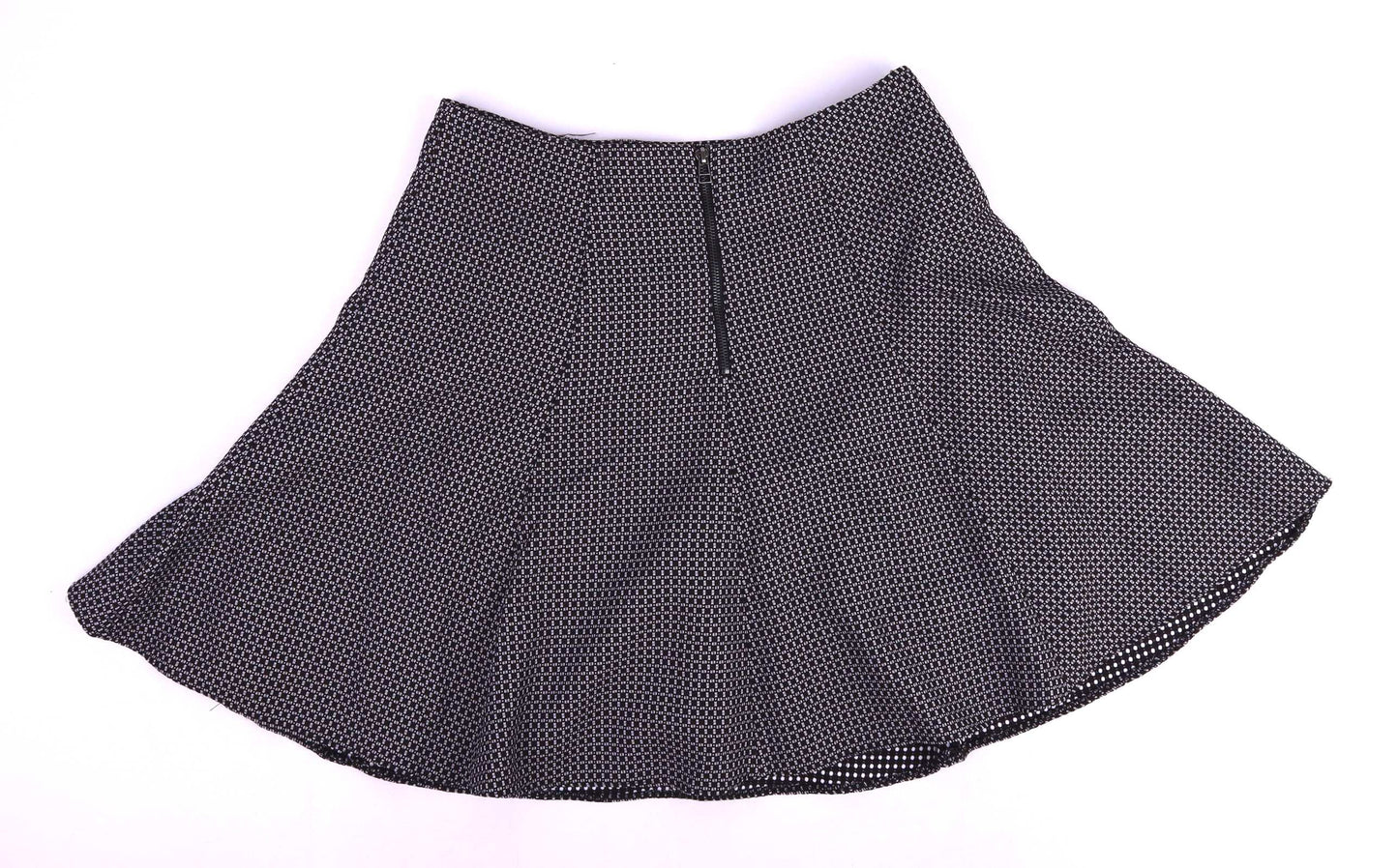 F&F Womens Size 12 Black Geometric Skirt (Regular)