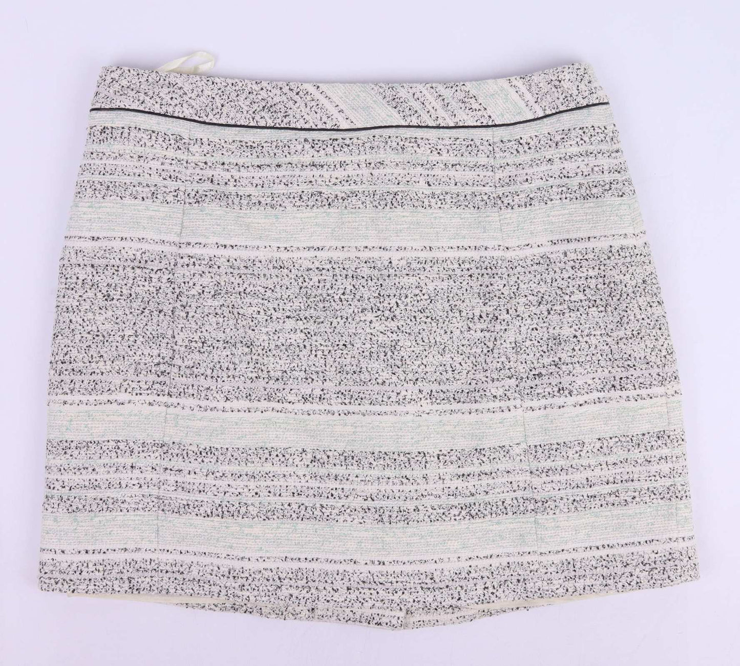 Marks & Spencer Womens Size 16 Multi-Coloured Striped Cotton Blend Skirt (Regular)