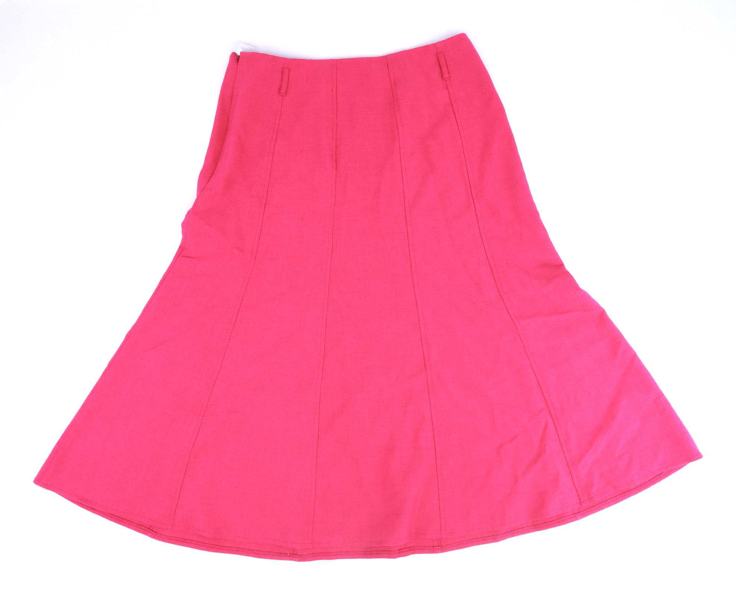 Edinburgh Woollen Mill Womens Size 12 Pink Zipped Flare Skirt (Regular)