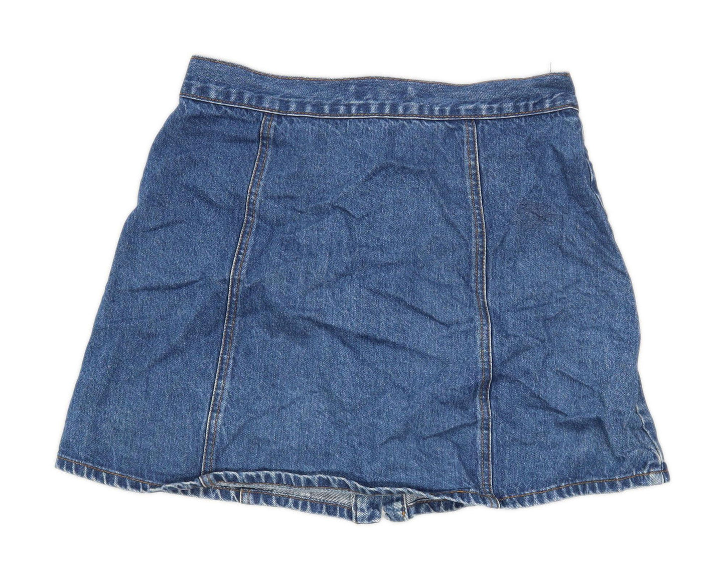 Cooperative Womens Size M Denim Blue Skirt (Regular)