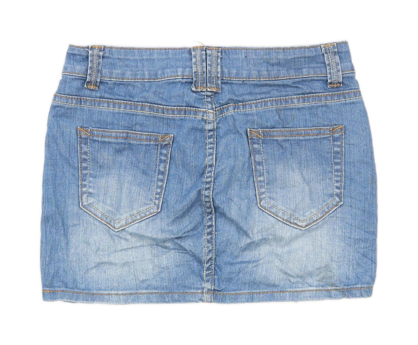 P&Co Womens Size S Denim Blue Skirt (Regular)
