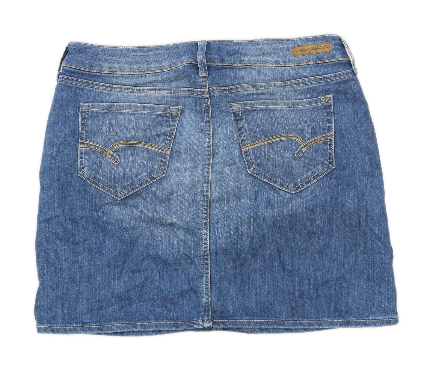 Mavi Womens Size W33 Denim Blue Skirt (Regular)