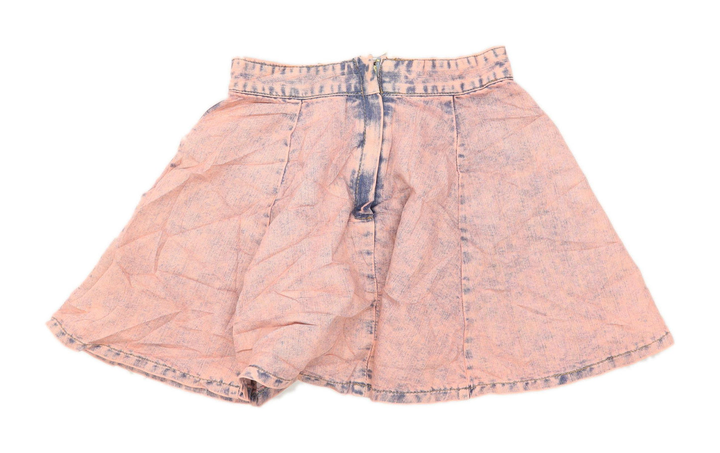 Denim Co Womens Size 8 Denim Pink Skirt (Regular)