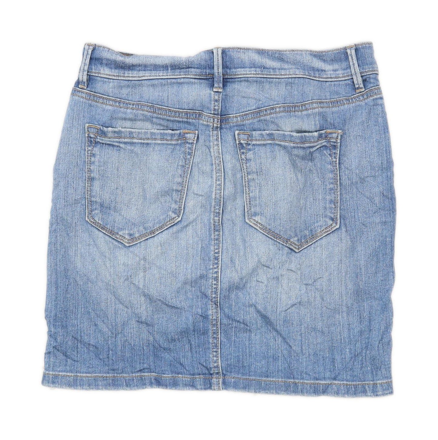 Loft Womens Size W30 Denim Blue Skirt (Regular)