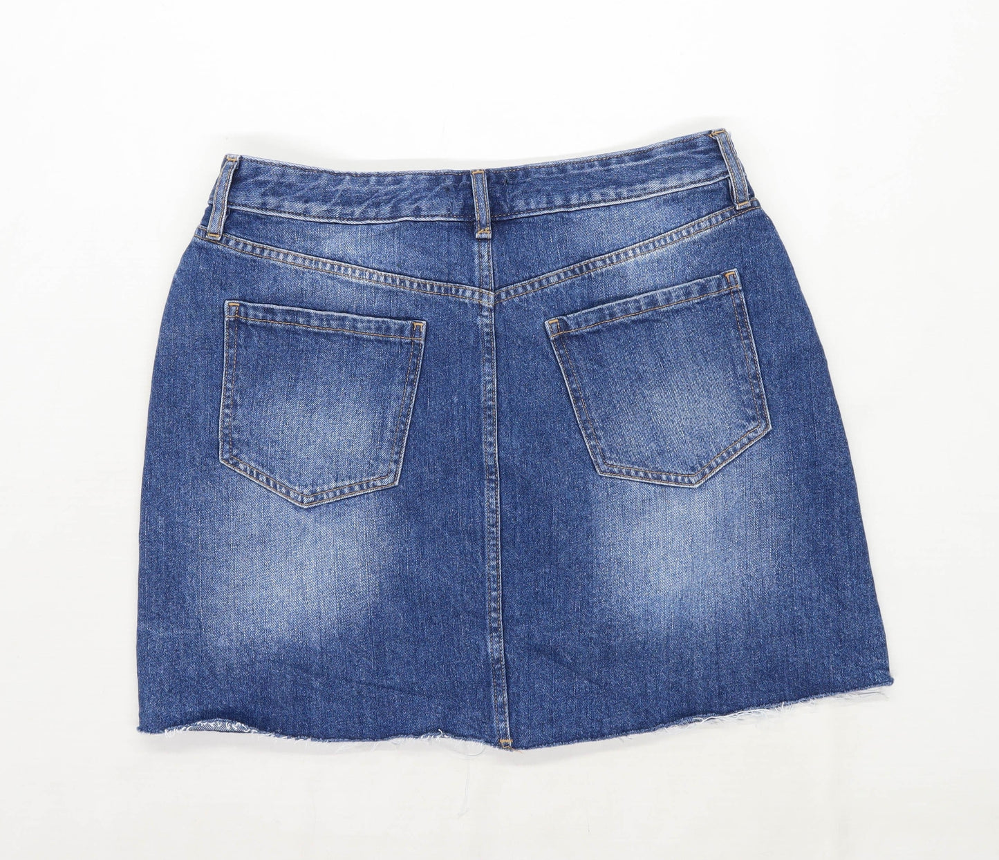 F&F Womens Size 14 Denim Blue Skirt (Regular)