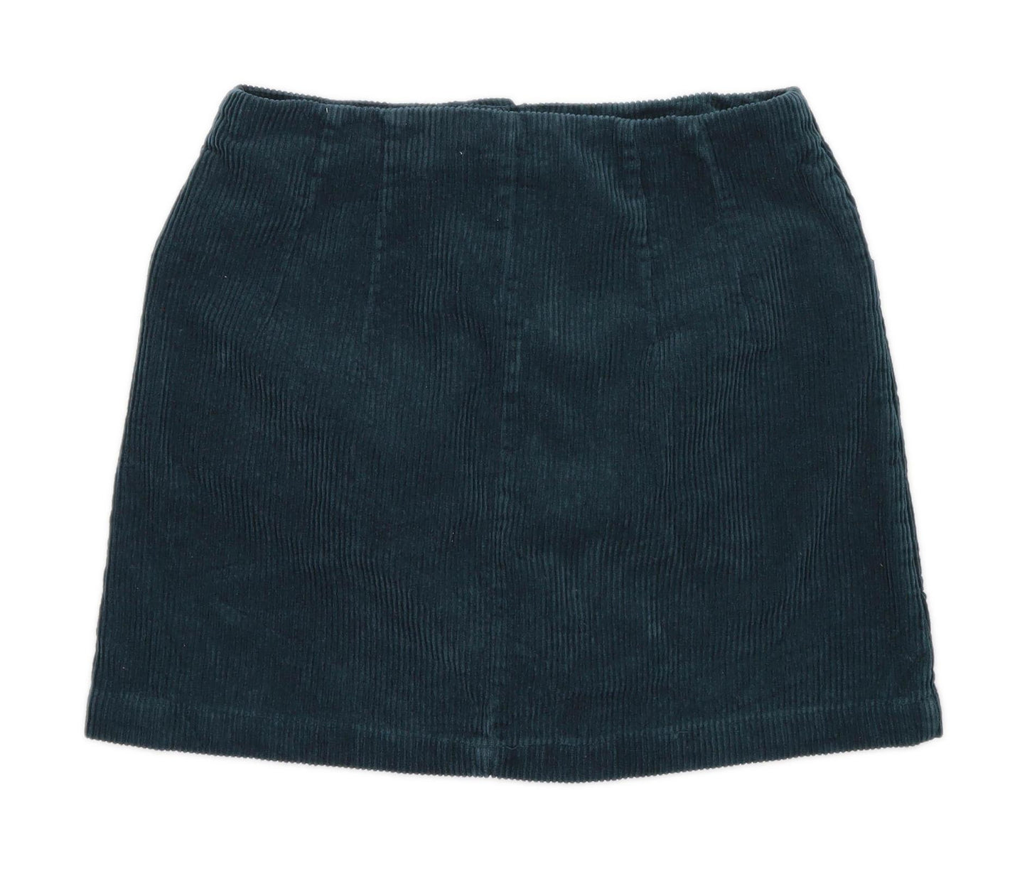 Forever 21 Womens Size M Corduroy Textured Green Skirt (Regular)