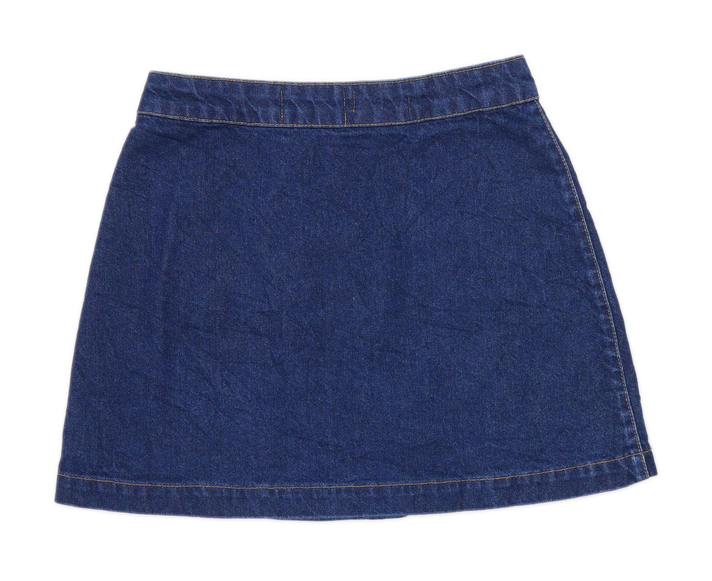 New Look Womens Size 10 Denim Blue Skirt (Petite)