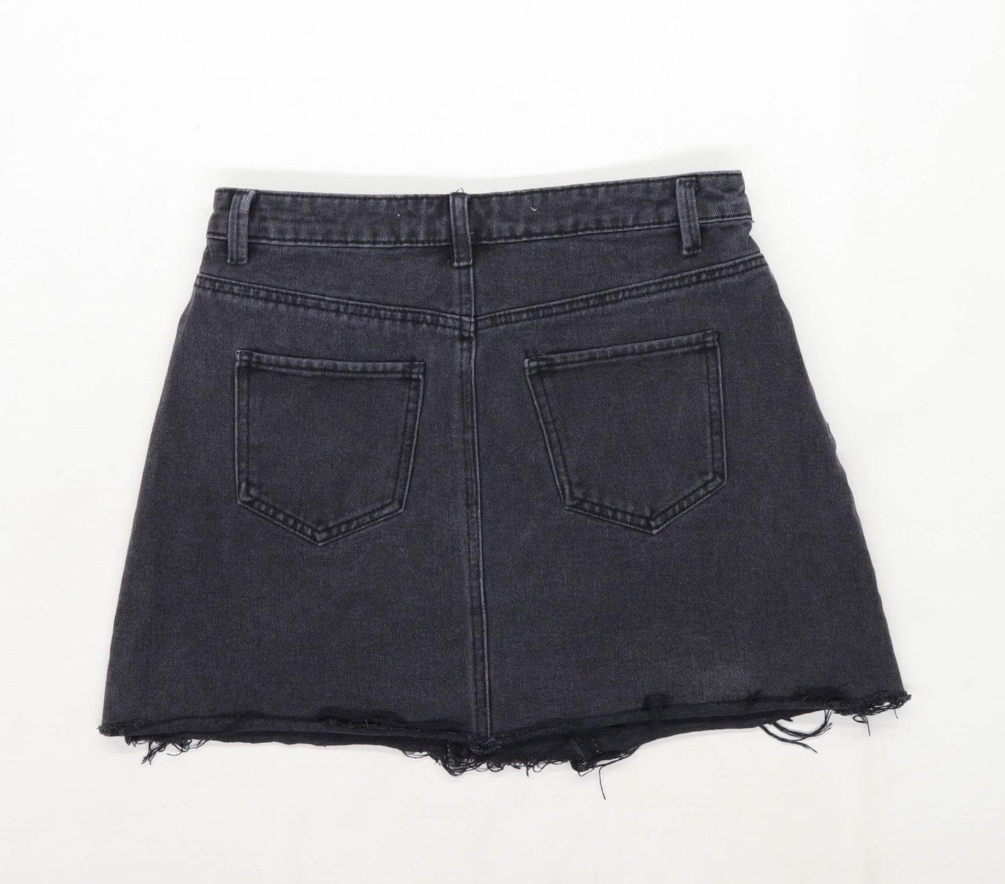 Denim Co Womens Size 12 Denim Grey Skirt (Regular)