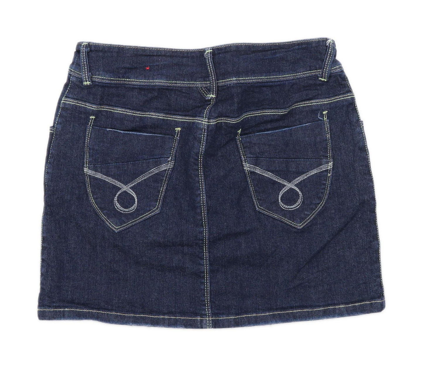 Kiabi Woman Womens Size 8 Denim Blue Skirt (Regular)