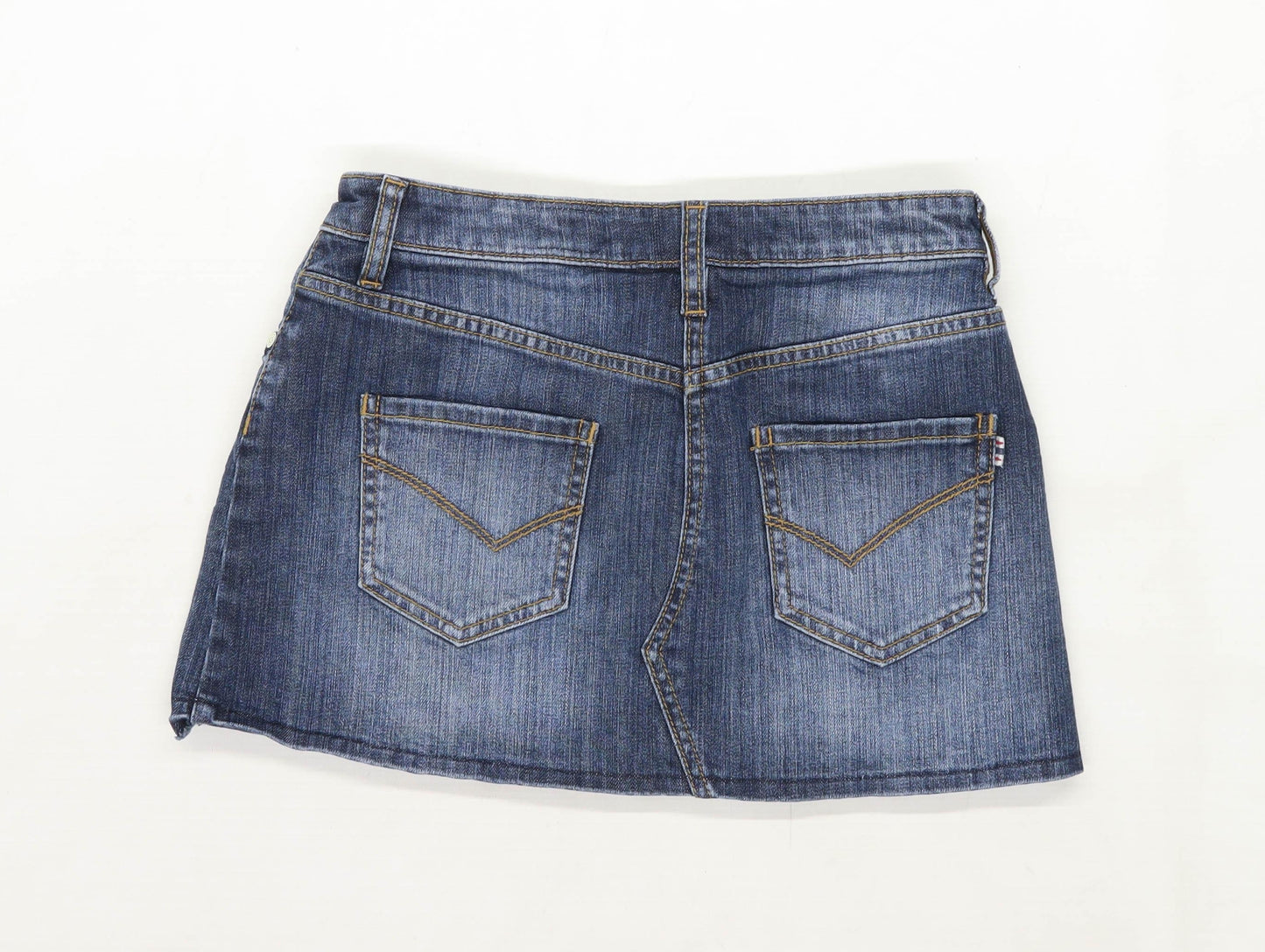 Johnnie B Womens Size W28 Denim Blue Skirt (Regular)