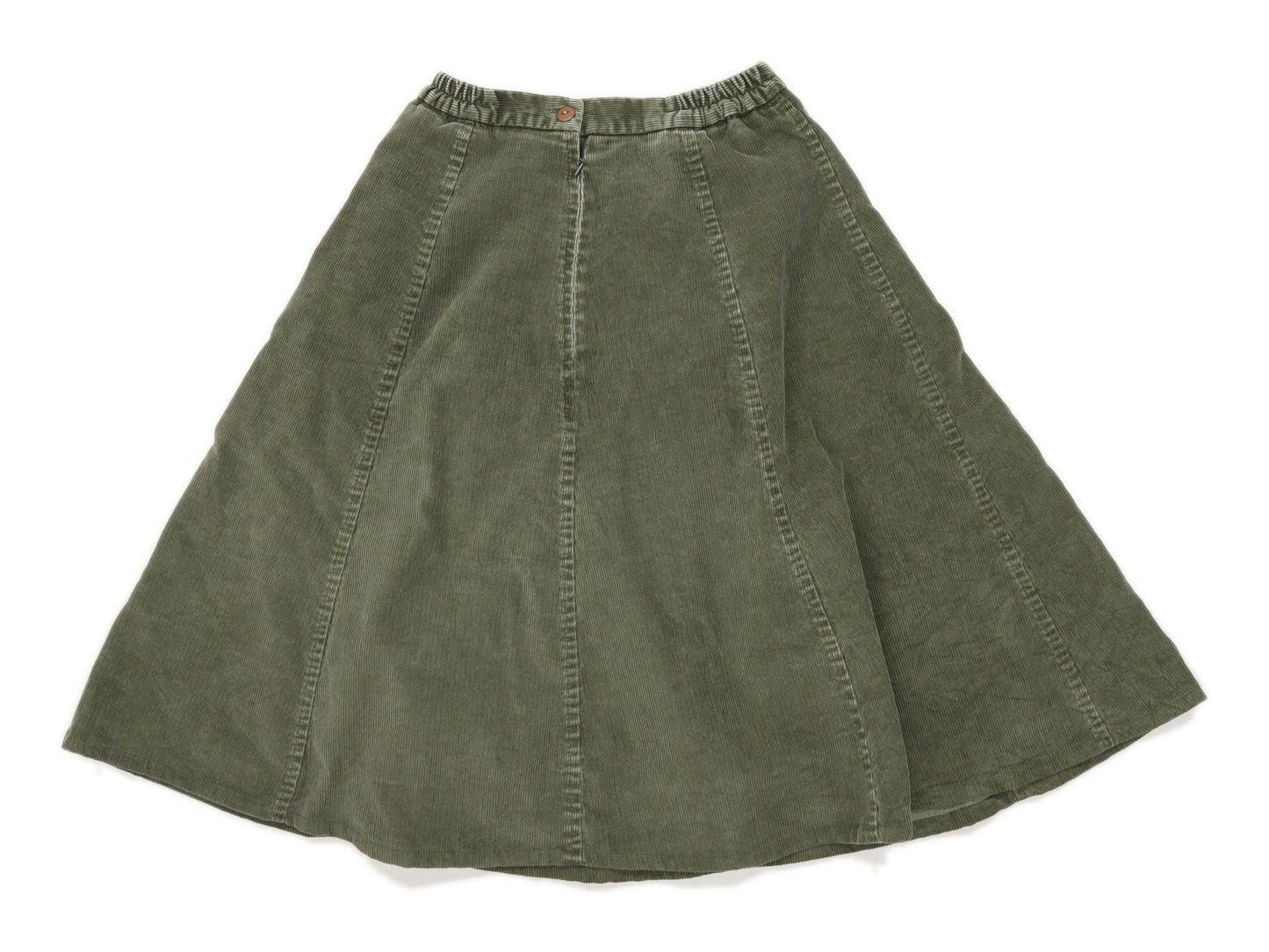 Cotswold Womens Size 10 Corduroy Blend Textured Green Skirt (Regular)