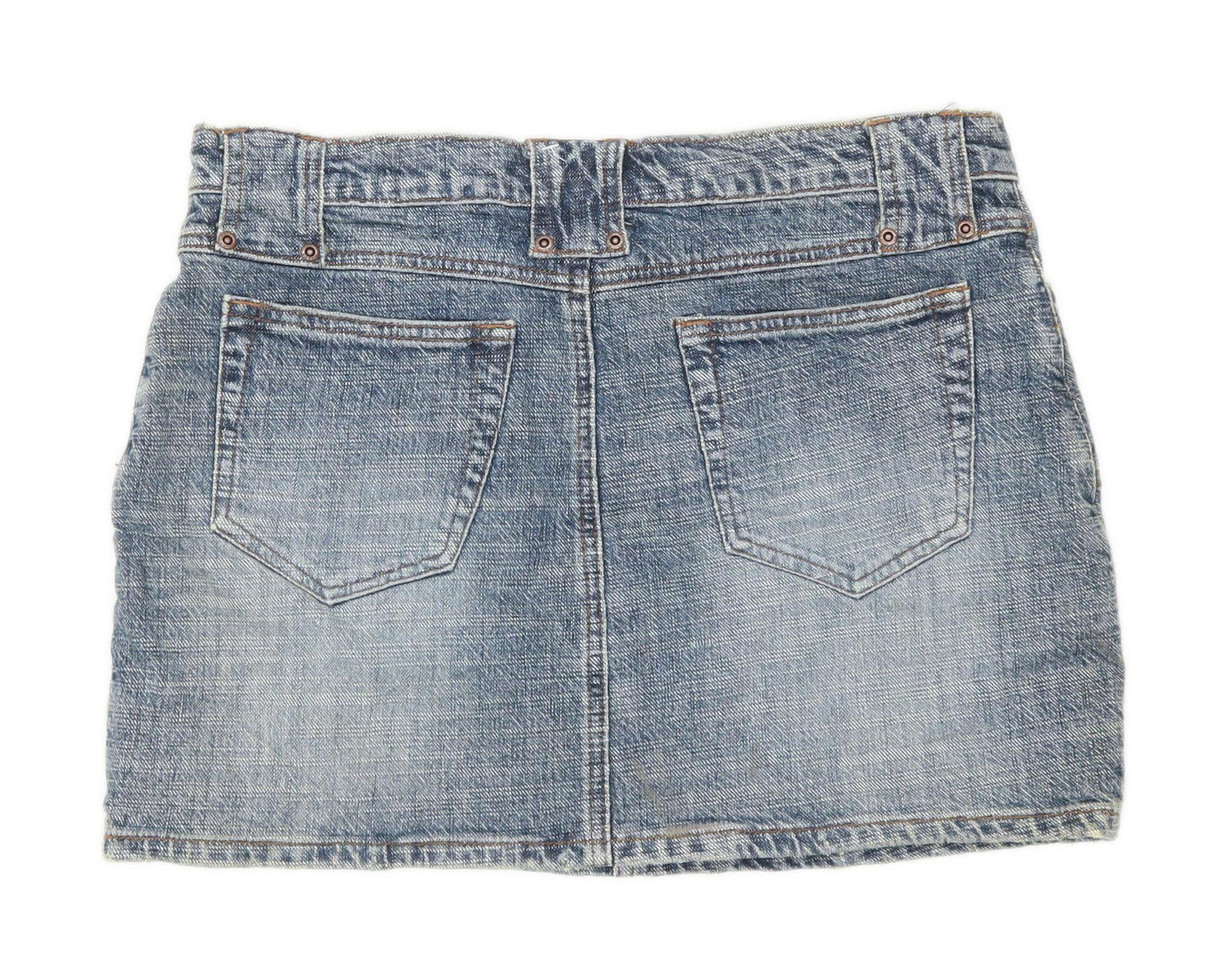 Alibi Womens Size 12 Denim Blue Skirt (Regular)