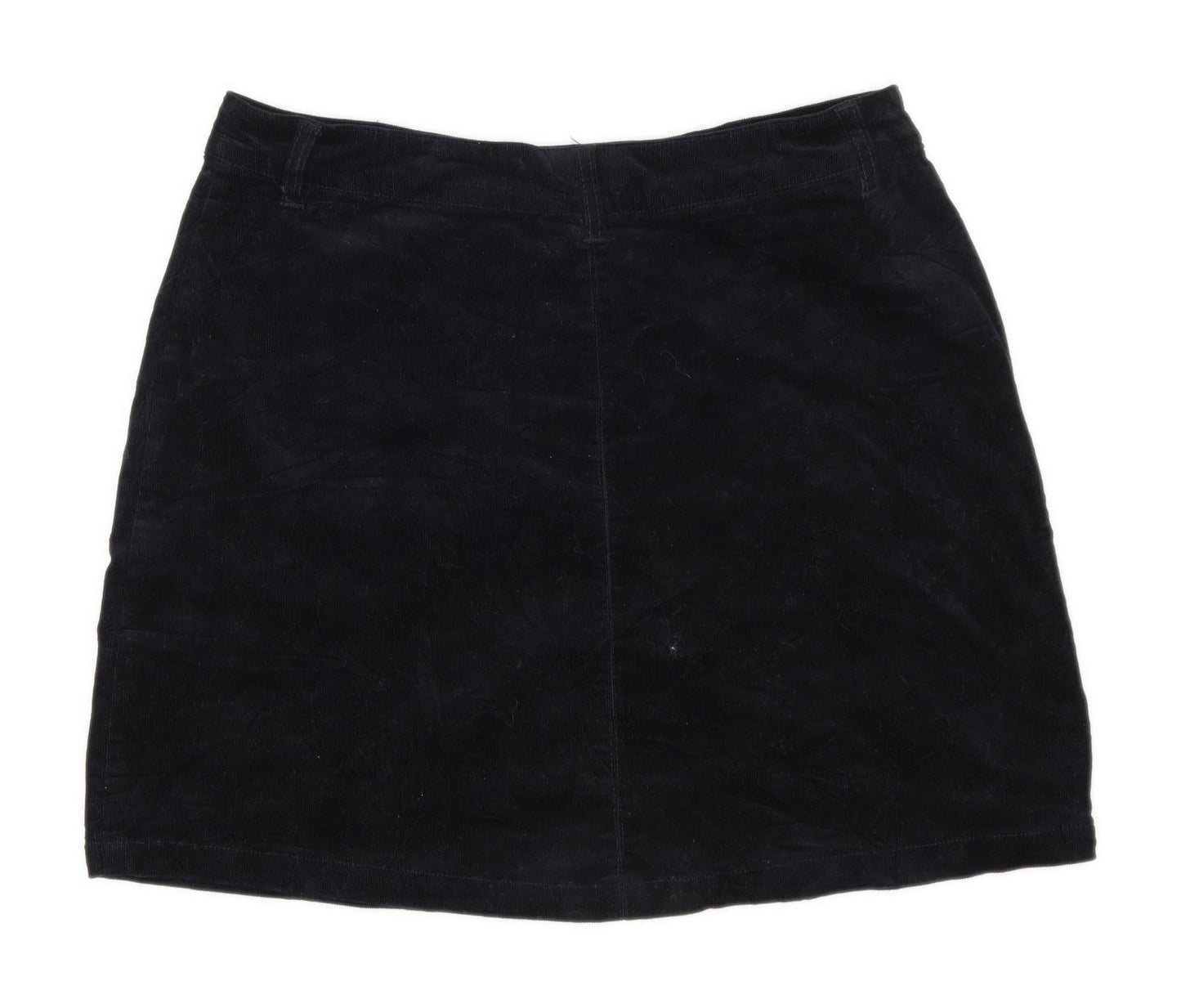 George Womens Size W34 Corduroy Black Skirt (Regular)