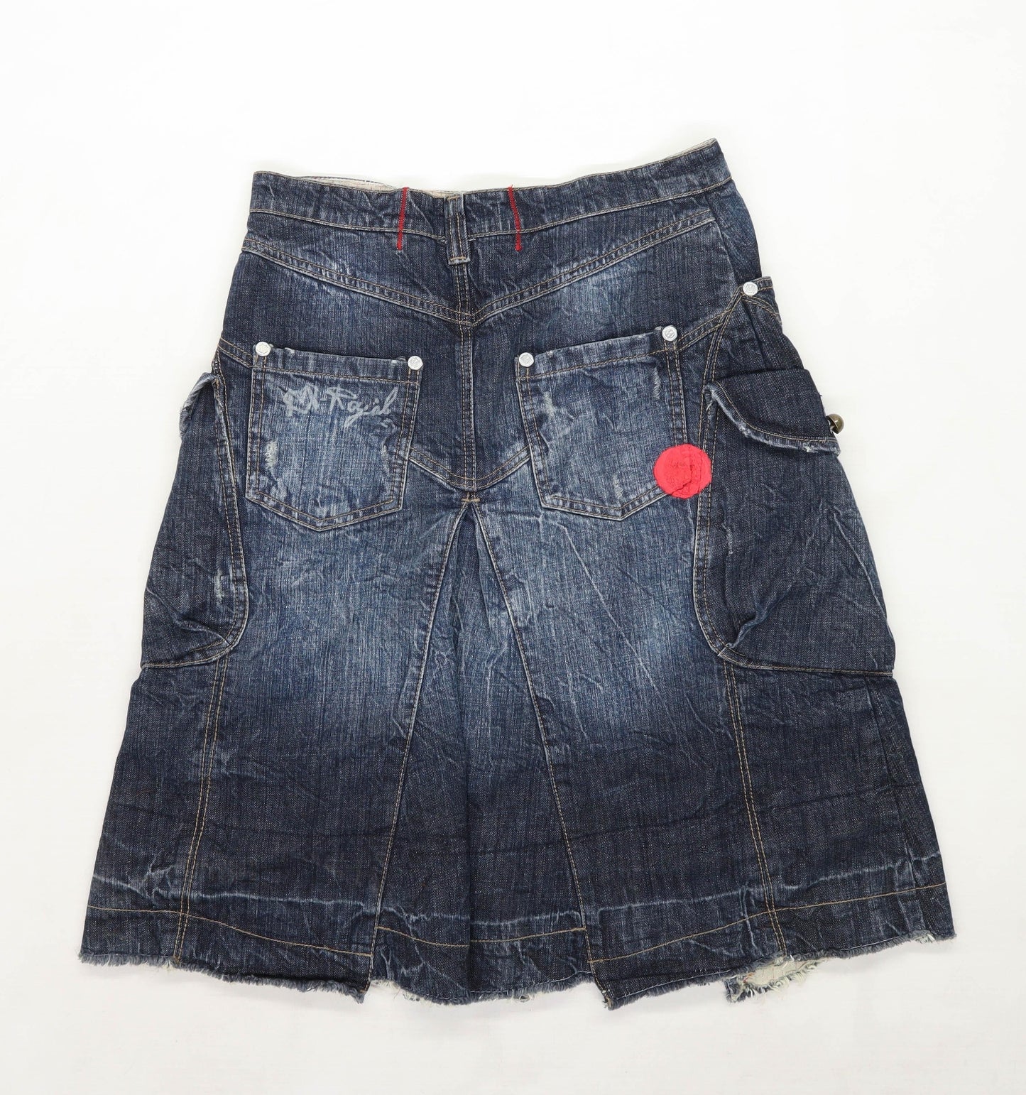 M Royal Womens Size XL Denim Blue Skirt (Regular)