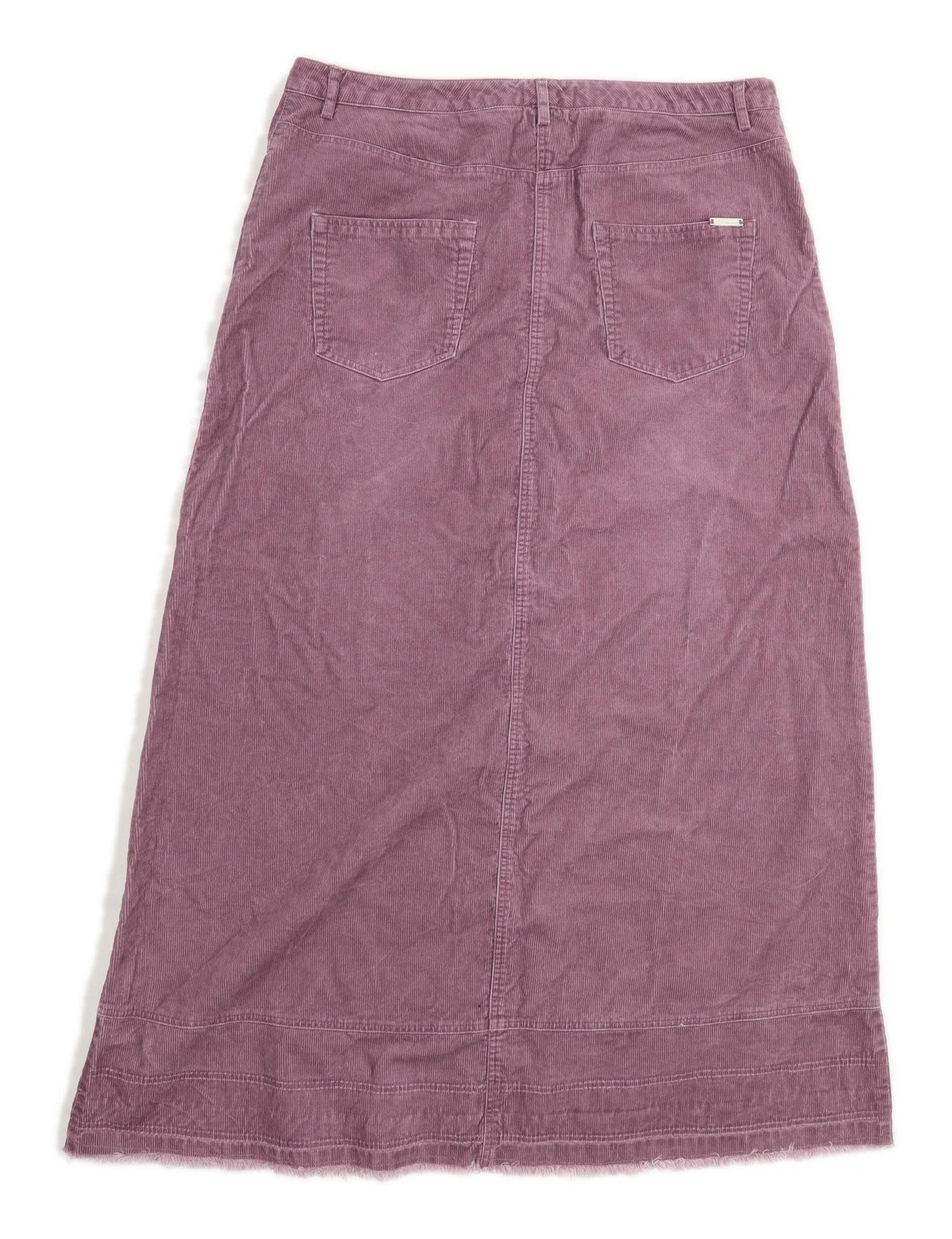 Next Womens Size 16 Corduroy Textured Purple Skirt (Regular)