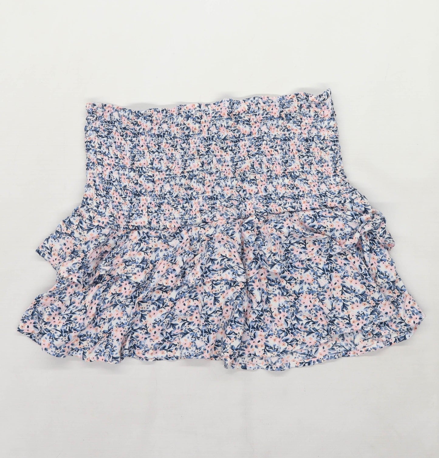 H&M Womens Size 16 Floral Pink Skirt (Regular)