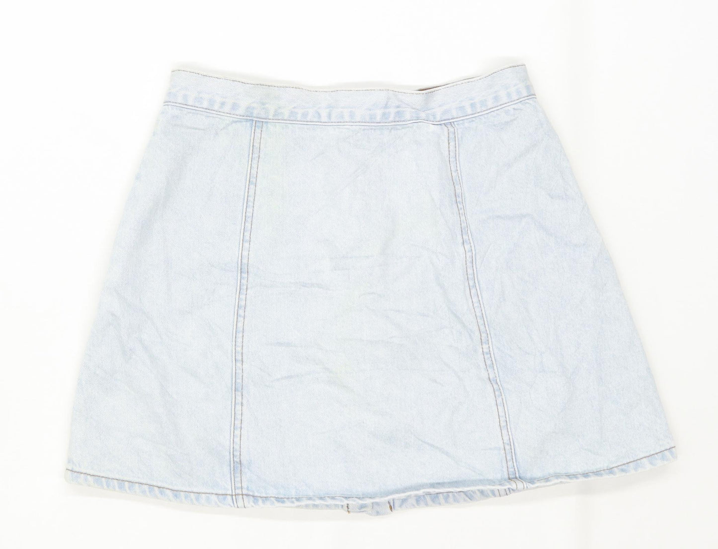 Cooperative Womens Size M Denim Blue Skirt (Regular)