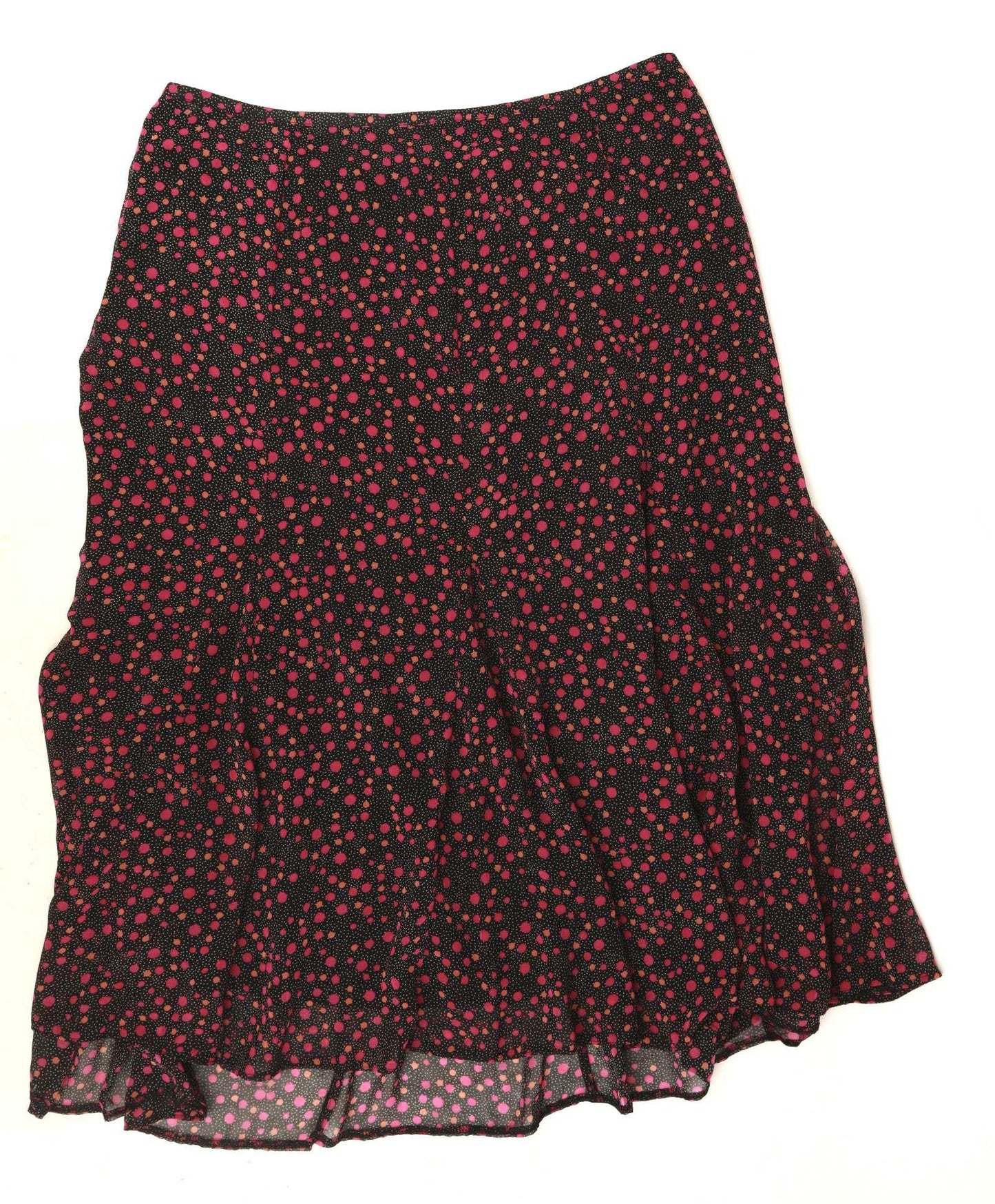 Marks & Spencer Womens Size W40 Spotted Red Flare Skirt (Regular)